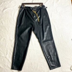 Marc New York faux leather high rise pants Size 14